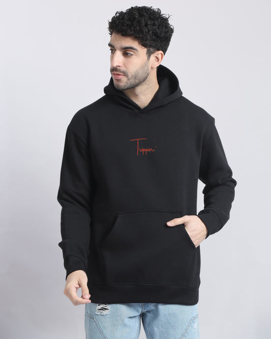 TRIPPIN ON MY VIEW HEAVY FLEECE HOODIE