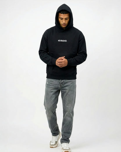 GYPSY STAR Black Oversized Fleece Hoodie