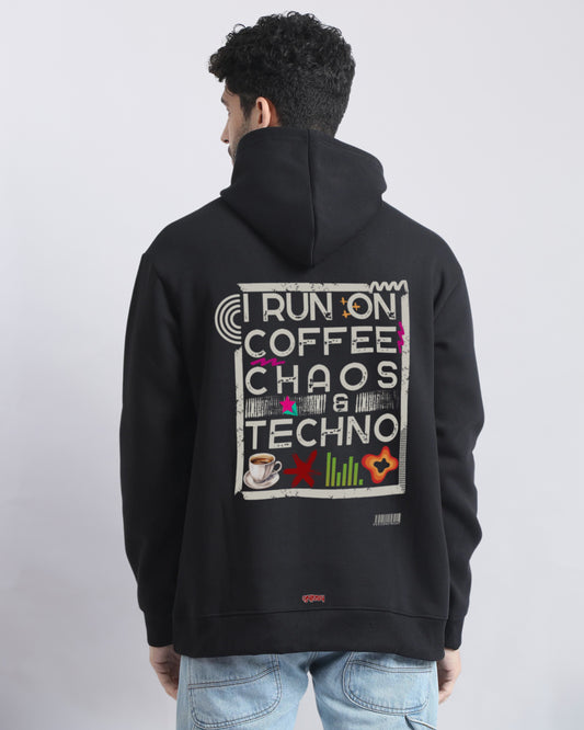 COFFEE CHAOS TECHNO HEAVY FLEECE HOODIE