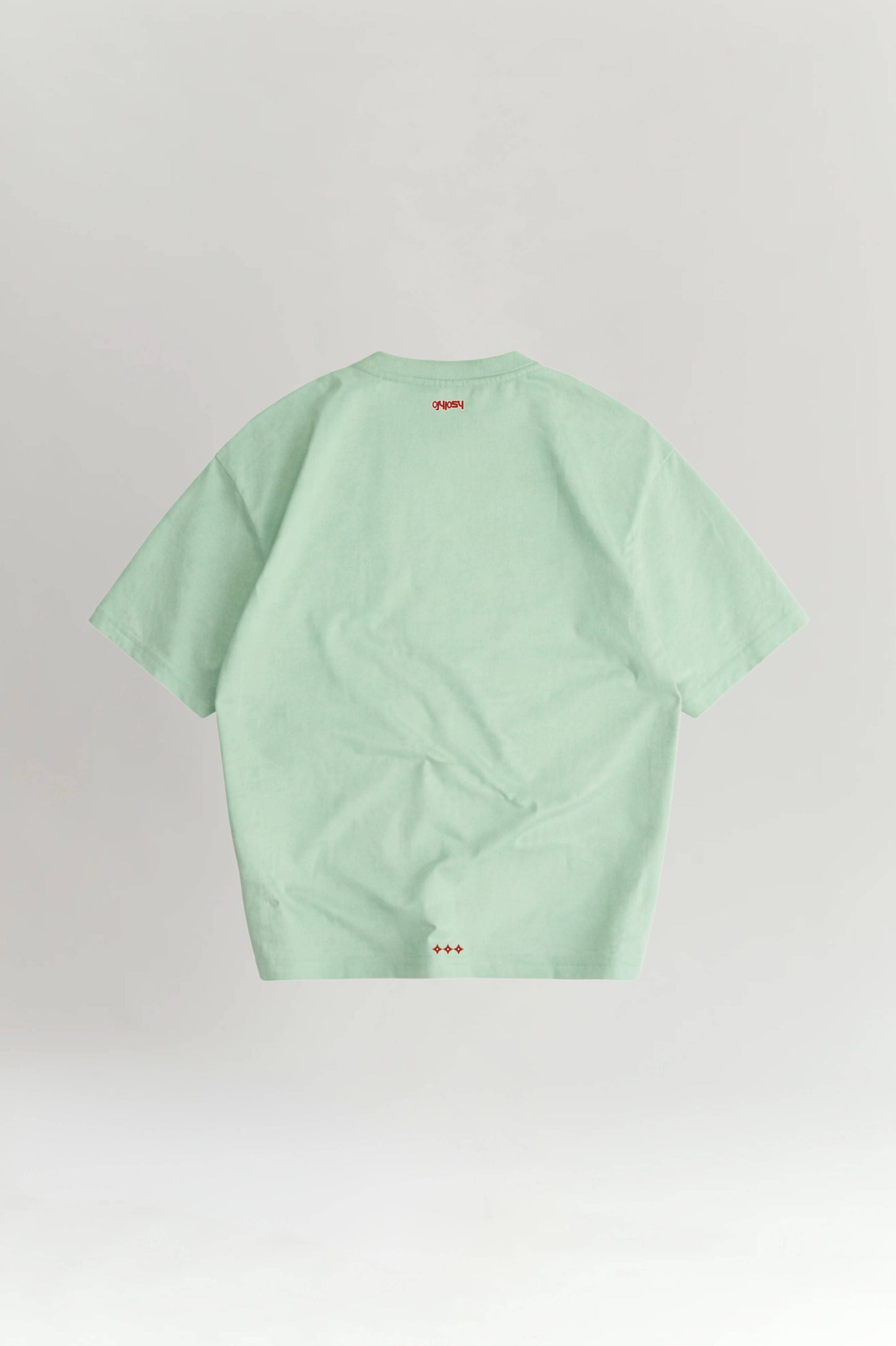 Light green t-shirt on a white background