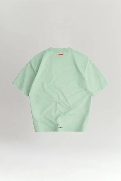 Light green t-shirt on a white background